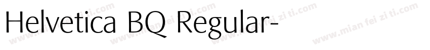 Helvetica BQ Regular字体转换